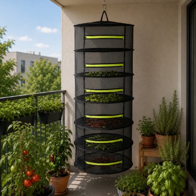 FAIR Sušící síta 6patrová FAIRNET ZIP - zapínací 55 cm, na byliny, ovoce i houby – Hledejceny.cz