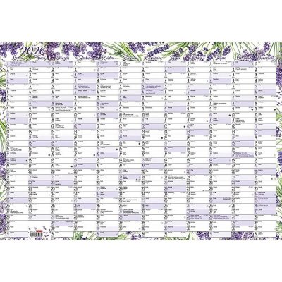 Baloušek Nástěnný roční Levandule A2 BKA1-26 Baloušek Květiny Květiny 20 2026 – Zboží Mobilmania