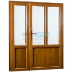 OKNOSTYL.cz REHAU Smartline+ dvoukřídlé pravé Bílá/Zlatý dub 158 x 208 cm – Hledejceny.cz