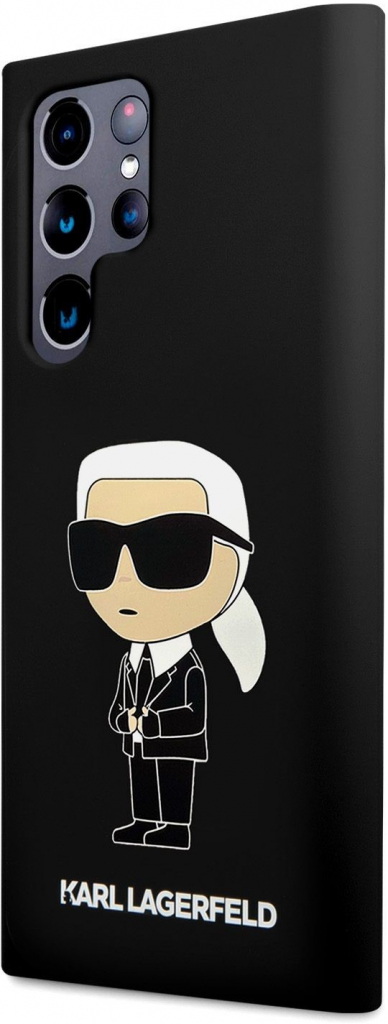 Karl Lagerfeld Liquid Silicone Ikonik NFT Samsung Galaxy S24 Ultra černé