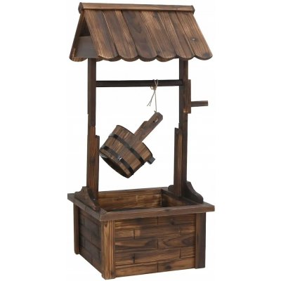 Zahradní fontána s čerpadlem studna 57x50x112 cm masivní jedle – Zboží Dáma