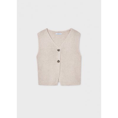 Mayoral vesta s knoflíky úpletová béžová – Hledejceny.cz