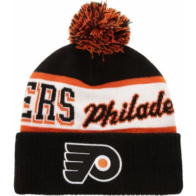 Mitchell & Ness pánská čepice Philadelphia Flyers Block Sweep Pom Knit – Zboží Mobilmania
