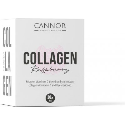 Cannor Kolagen s kyselinou hyaluronovou Malina 30 sáčků – Hledejceny.cz