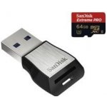 SanDisk microSDXC Extreme Pro UHS-II 64 GB + USB čtečka SDSQXPJ-064G-GN6M3 – Hledejceny.cz