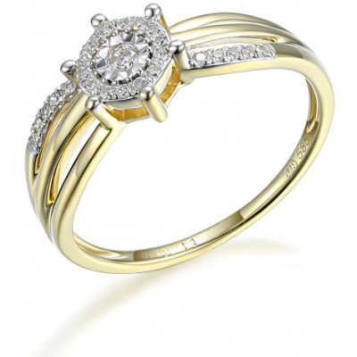 Gems Diamantový prsten Jocelyn kombinované zlato s brilianty 3812885 5 99 – Zboží Mobilmania