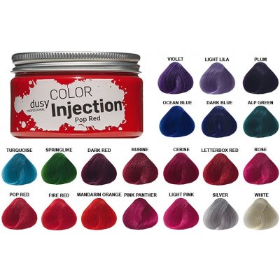Dusy Color Injection přímá pigmentová barva Dark Red tmavě červená 115 ml