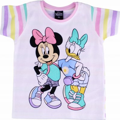 Minnie Mouse triko s kr. rukávem Minnie & Daisy šedá