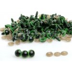 Bezpečnostní oči, jednobarevné zelené, průměr 8mm – Sleviste.cz