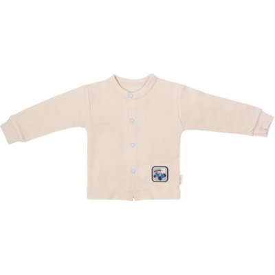 Mamatti Novorozenecká bavlněná košilka kabátek Čísla béžová
