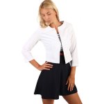 Glara sako s tříčtvrtečními rukávy i pro plnoštíhlé bílá – Zbozi.Blesk.cz