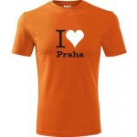 Tričko I love Praha oranžové – Hledejceny.cz