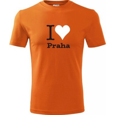 Tričko I love Praha oranžové – Hledejceny.cz