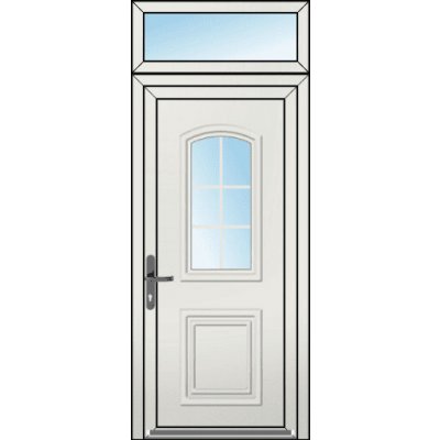 OknaDvereNaMiru.cz Vchodové dveře 3D Vera 3 + Nadsvětlík zlatý dub 110 x 220 cm – Zboží Mobilmania