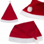 Springos Vánoční čepice s bambulí Santa červená – Zboží Dáma
