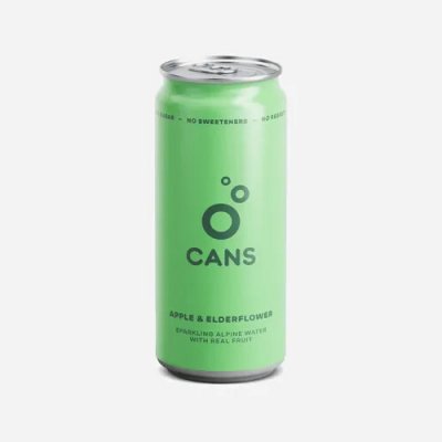 Cans Sycená voda s příchutí jablka a bezinky 12 x 330 ml – Hledejceny.cz