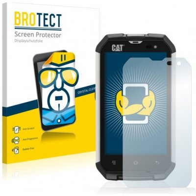 2x BROTECTHD-Clear Screen Protector Caterpillar Cat B15Q