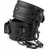 SM, BDSM, fetiš Bedroom Fantasies Faux Leather Handcuffs Black pouta na ruce