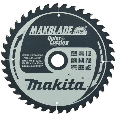 Makita pilový kotouč 260x30 40 Z B-08654 – Zboží Mobilmania