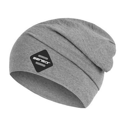 Sensor merino čepice Active logo šedá – Zboží Dáma