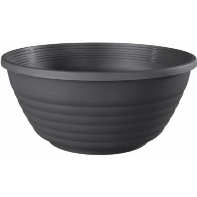 NOHEL GARDEN GLORIA Žardinka plastová antracit pr. 30 x 12 cm 59530an – Zboží Dáma