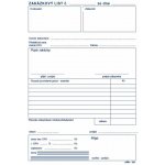 MSK 351 Zakázkový list A5, propisovací – Hledejceny.cz