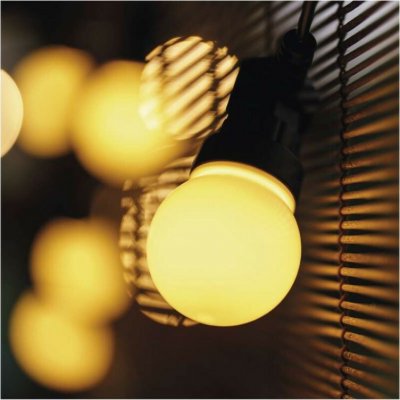 EMOS DCPW01 vánoční řetěz 50 LED 5m 5W teplá bílá, IP44, barva drátu - černá, adaptér – Hledejceny.cz
