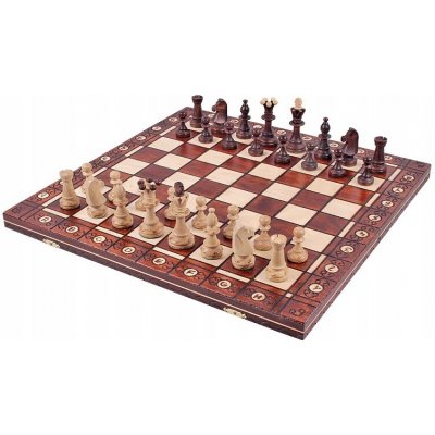DŘEVĚNÉ ŠACHY ZDOBENÉ „CONSUL“ – ORIGINÁLNÍ! Sunrise Chess & Games – Zboží Dáma