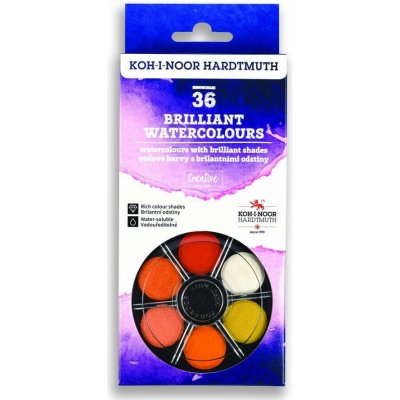 Koh-I-Noor brilantní anilinky 22,5 mm 36 barev – Sleviste.cz