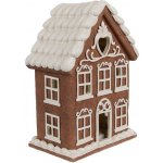 Vánoční perníková chaloupka s Led světýlky Gingerbread House - 17*10*22 cm - Clayre & Eef – Hledejceny.cz