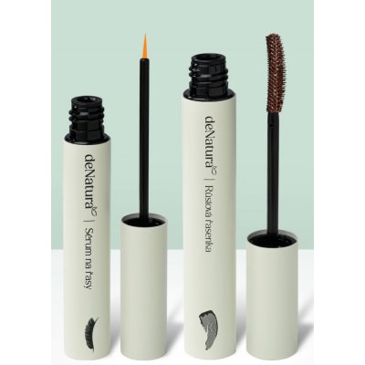 deNatura Sérum na řasy 3 ml + Objemová řasenka hnědá 6 ml – Zboží Dáma