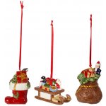 VILLEROY & BOCH Set vánočních ozdob NOSTALGIC ORNAMENTS Dárky 3 ks – Zboží Dáma