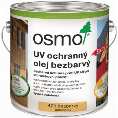 Osmo 410 UV ochranný olej Extra 2,5 l Bezbarvý – Zboží Mobilmania