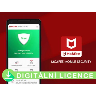 MCAFEE MOBILE SECURITY 1 lic. 1 ROK (MMSETD1RAA) – Zboží Mobilmania