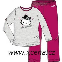 Dětské pyžamo Hello Kitty šedé