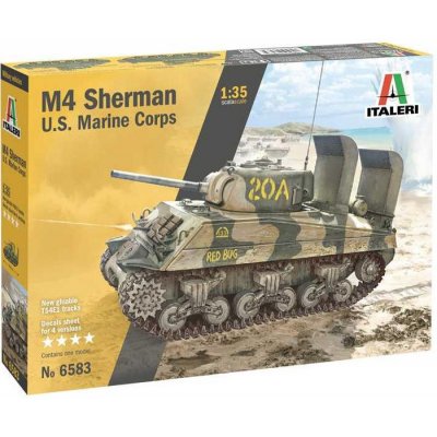 Italeri Model Kit military 6583 M4 SHERMAN U.S. MARINE CORPS 1:35 – Sleviste.cz