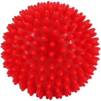 Masážní míček ježek červená 9 cm