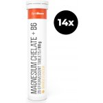 GymBeam Magnesium chelate + B6 šumivý mango 14 x 20 tablet – Hledejceny.cz