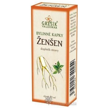 Grešík Ženšen bylinné kapky 50 ml