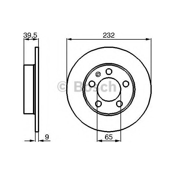 Brzdové kotouče Brzdový kotouč Bosch 0 986 478 868 zadní levý nebo pravý