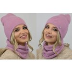 Fashionweek alpakový zimní set čepice komin ZIZI-AL2 růžovy – Hledejceny.cz