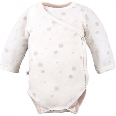 Eevi Body zavinovací Petite Medvídek KRÉMOVÁ – Zboží Mobilmania