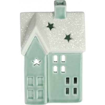 Retlux RXL 502 Porcelánový domek na svíčku zelený 11,1 cm – Sleviste.cz