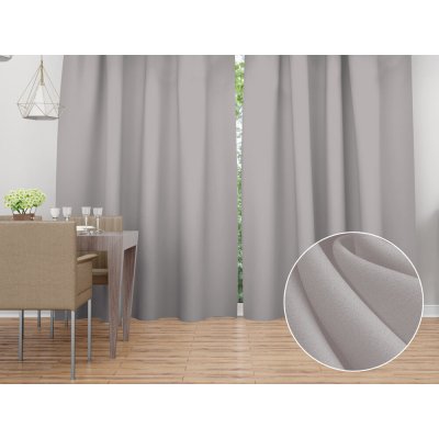 Biante Dekorační závěs Rongo RG-101 Světle šedý 140x210 cm – Hledejceny.cz