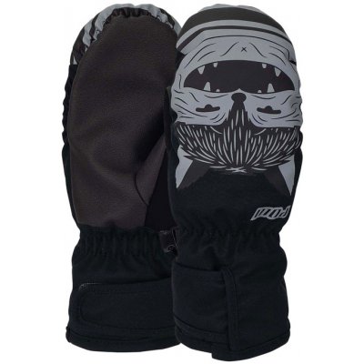 Pow Critter mitt black zimní palcové rukavice