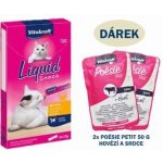 Vitakraft Cat Liquid snack s kuřetem a taurin 6 x 15 g – Hledejceny.cz