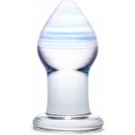Gläs Amethyst Rain Butt Plug, skleněný 8x2,5-3,8cm – Zboží Dáma