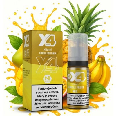 X4 Bar Juice Tropické ovoce 10 ml 10 mg – Hledejceny.cz
