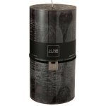 Válcová tmavě hnědá svíčka XXL - 10*10*20 cm - J-Line by Jolipa – Hledejceny.cz