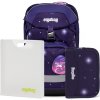 Sady školních pomůcek Ergobag batoh prime Galaxy fialový SET